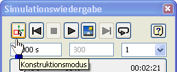 Software CAD - Tutorial - Dynamik - Uhrenbaugruppe - Konstruktionsmodusbutton in Simulation.gif