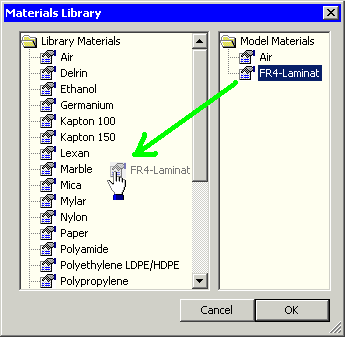 Software FEMM - Elektrostatik material-in-library.gif