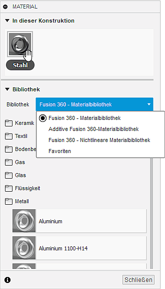 Software FEM - Tutorial - 2D Komponente - Bauteil-Material Dialog.gif