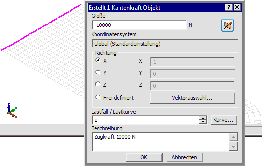 Software FEM - Tutorial - Belastung - Multiphysics - Kraftwert nach Kantenwahl.gif