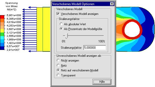 Software FEM - Tutorial - Belastung - Multiphysics - Optionen Verformung.gif