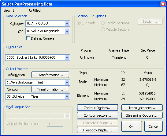 Software FEM - Tutorial - FEM-Prozess - Postprocessing - dialog postprocessing data.gif