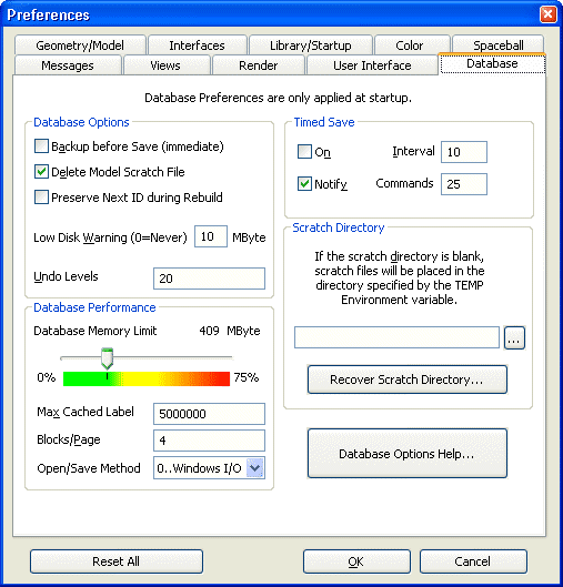 Software FEM - Tutorial - FEMAP-Konfiguration - database preferences.gif