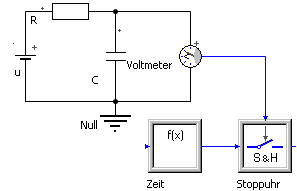 Software SimX - Einfuehrung - Elektro-Chaos - C-Exp01 Entladung Schaltung.gif