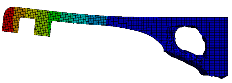 Datei:Software FEM - Tutorial - Topologie-Optimierung Ansys-Strukuroptimierung-Analyse-Verformung.gif